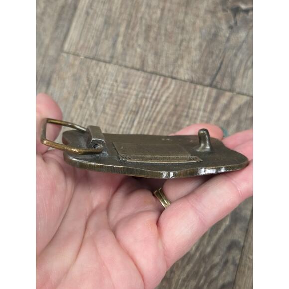 1977 Indiana Metal Craft The Second Amendment Belt Buckle Brass - Picture 6 of 6